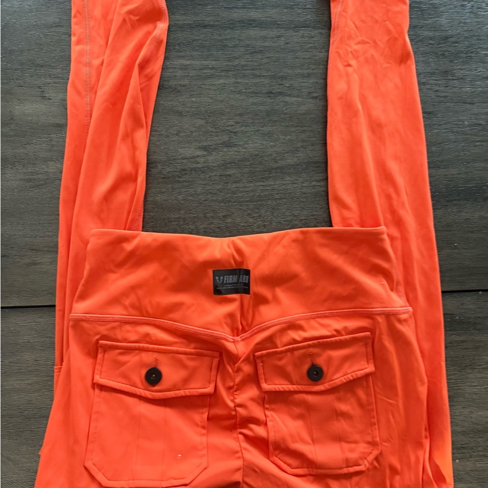 Women's High-Waist Orange Leggings